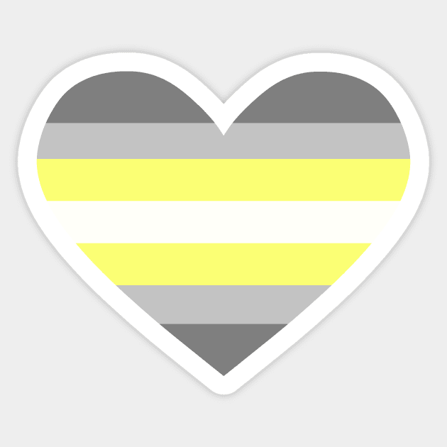 Deminonbinary heart Sticker by Marissa